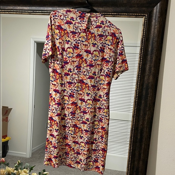 PACO RABANNE Floral Ruched Mini Dress Vibrant Floral - Picture 7 of 10